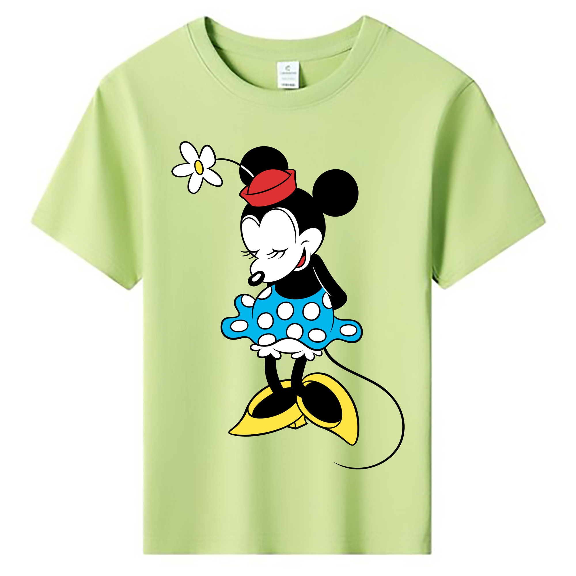 ミッキーマウス Mickey Mouse 綿100％キッズTシャツ（フロントプリント）